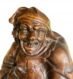 Pair Of Large Victorian Carved Oak Figures From An Old English Pub - 4139600