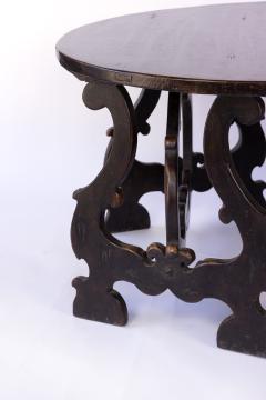 Pair Of Late 17th Century Spanish Baroque Walnut Demilune Consoles - 1363534