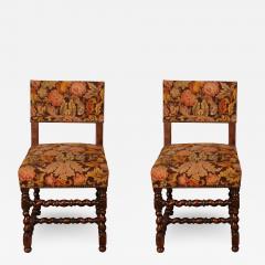 Pair Of Louis XIII Period Chairs In Oak - 2522162