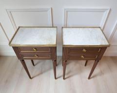 Pair Of Louis XVI Style Bedside Tables - 4458498