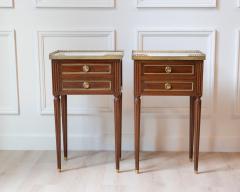 Pair Of Louis XVI Style Bedside Tables - 4458510