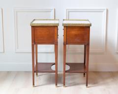 Pair Of Louis XVI Style Bedside Tables By Mailfert - 4458483