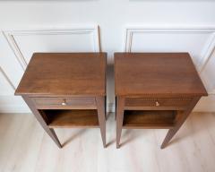 Pair Of Louis XVI Style Bedside Tables In Walnut - 4458455