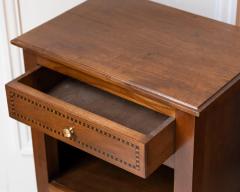 Pair Of Louis XVI Style Bedside Tables In Walnut - 4458464