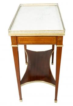 Pair Of Louis XVI Style Mahogany And Brass Inlaid End Tables - 4145562
