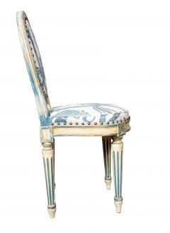 Pair Of Louis XVI Style Painted Side Chairs - 4663143