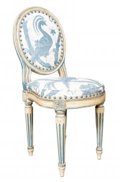 Pair Of Louis XVI Style Painted Side Chairs - 4663154