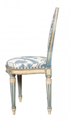 Pair Of Louis XVI Style Painted Side Chairs - 4663176
