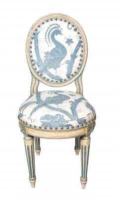 Pair Of Louis XVI Style Painted Side Chairs - 4663203