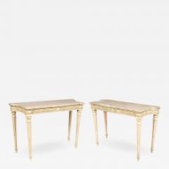 Pair Of Maison Jansen Painted Console Tables - 3745701