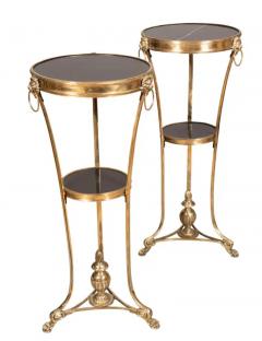 Pair Of Maitland Smith Brass Tables - 4138866