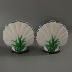 Pair Of Minton Majolica Dove Flower Holders - 3011858