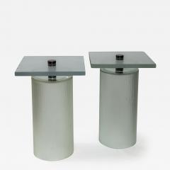 Pair Of Murano Glass Side Tables - 3202518