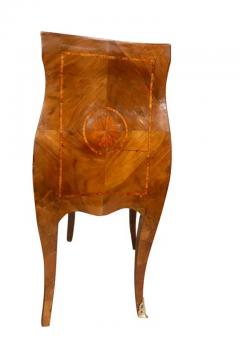 Pair Of Neapolitan Style Walnut Bedside Commodinis - 4139457