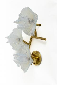 Pair Of Organic Modern Murano Floral Wall Lights Contemporary - 4586904