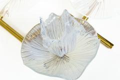 Pair Of Organic Modern Murano Floral Wall Lights Contemporary - 4586920