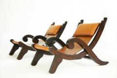 Pair Of Porset Style Miguelito Lounge Chairs - 2432866