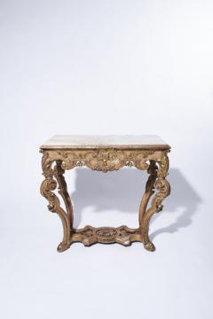 Pair Of Regence Style GiltWood Console Tables Late 19th Century - 3201527