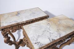 Pair Of Regence Style GiltWood Console Tables Late 19th Century - 3201545
