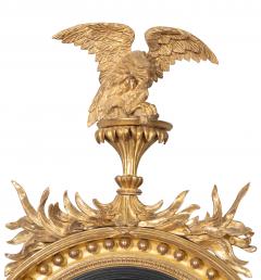 Pair Of Regency Giltwood And Ebonized Convex Girandole Mirrors - 4458738