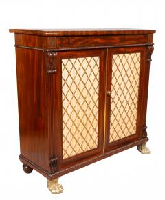 Pair Of Regency Mahogany And Brass Inlaid Credenzas From Westport House Ireland - 4336535
