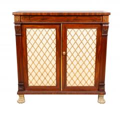 Pair Of Regency Mahogany And Brass Inlaid Credenzas From Westport House Ireland - 4336537