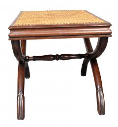 Pair Of Regency Mahogany And Caned Benches - 4643534