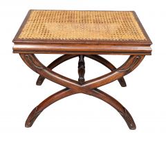 Pair Of Regency Mahogany And Caned Benches - 4643537