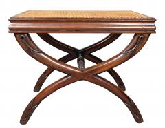 Pair Of Regency Mahogany And Caned Benches - 4643540
