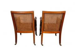 Pair Of Regency Mahogany Caned Armchairs - 4144672