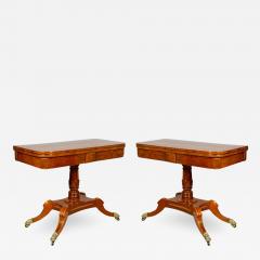 Pair Of Regency Mahogany Games Tables - 2459953