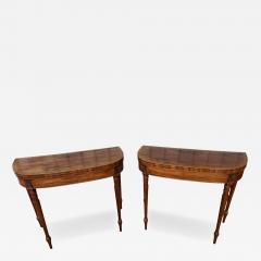 Pair Of Regency Mahogany Games Tables - 4728419
