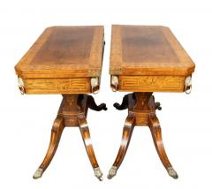 Pair Of Regency Rosewood And Boxwood Inlaid Games Tables - 4145676