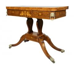 Pair Of Regency Rosewood And Boxwood Inlaid Games Tables - 4145686