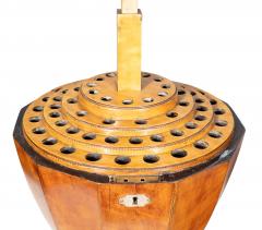 Pair Of Regency Satinwood Urn Form Knife Urns - 4382707