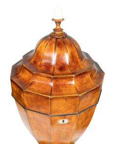 Pair Of Regency Satinwood Urn Form Knife Urns - 4382708