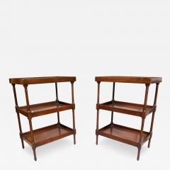 Pair Of Regency Style Mahogany End Tables - 3745846