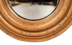 Pair Of Regency Style Pine Convex Mirrors - 4141831