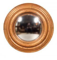 Pair Of Regency Style Pine Convex Mirrors - 4141836