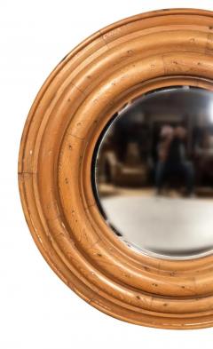 Pair Of Regency Style Pine Convex Mirrors - 4141841