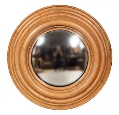 Pair Of Regency Style Pine Convex Mirrors - 4141851