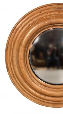 Pair Of Regency Style Pine Convex Mirrors - 4141862