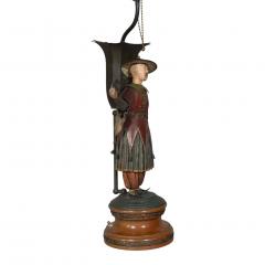 Pair Of Regency Tole Brighton Pavillion Figural Table Lamps - 2646182