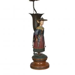 Pair Of Regency Tole Brighton Pavillion Figural Table Lamps - 2646183