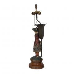 Pair Of Regency Tole Brighton Pavillion Figural Table Lamps - 2646189