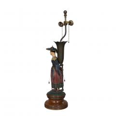 Pair Of Regency Tole Brighton Pavillion Figural Table Lamps - 2646190