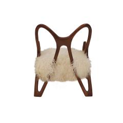 Pair Of Sculptural Wooden Armchairs Italy - 3967393