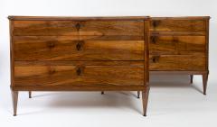 Pair Of Sleek 19th Century Italian Walnut Chests - 4334009
