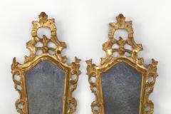 Pair Of Small Scale Carved French Rococo Style Mirrors - 1363510