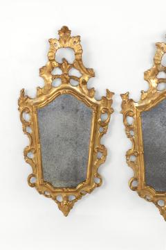 Pair Of Small Scale Carved French Rococo Style Mirrors - 1363511